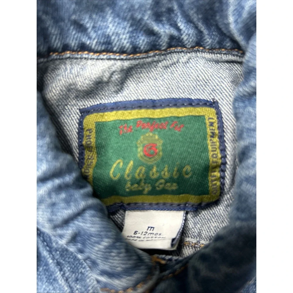 Vintage Baby Gap Classic The Perfect Fit Jean Jacket Size 6-12 Months